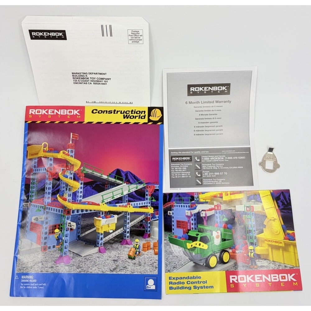 Rokenbok Construction World Instruction Manual and Extras